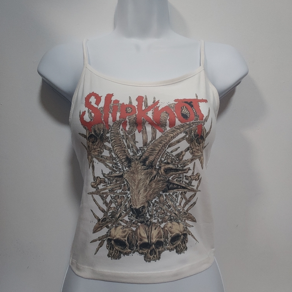 Slipknot crop top goat slim fit numetal deftones tool slipknot tank